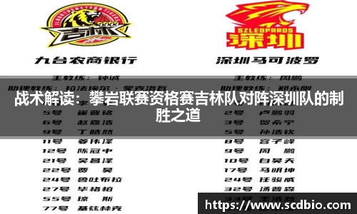 战术解读：攀岩联赛资格赛吉林队对阵深圳队的制胜之道